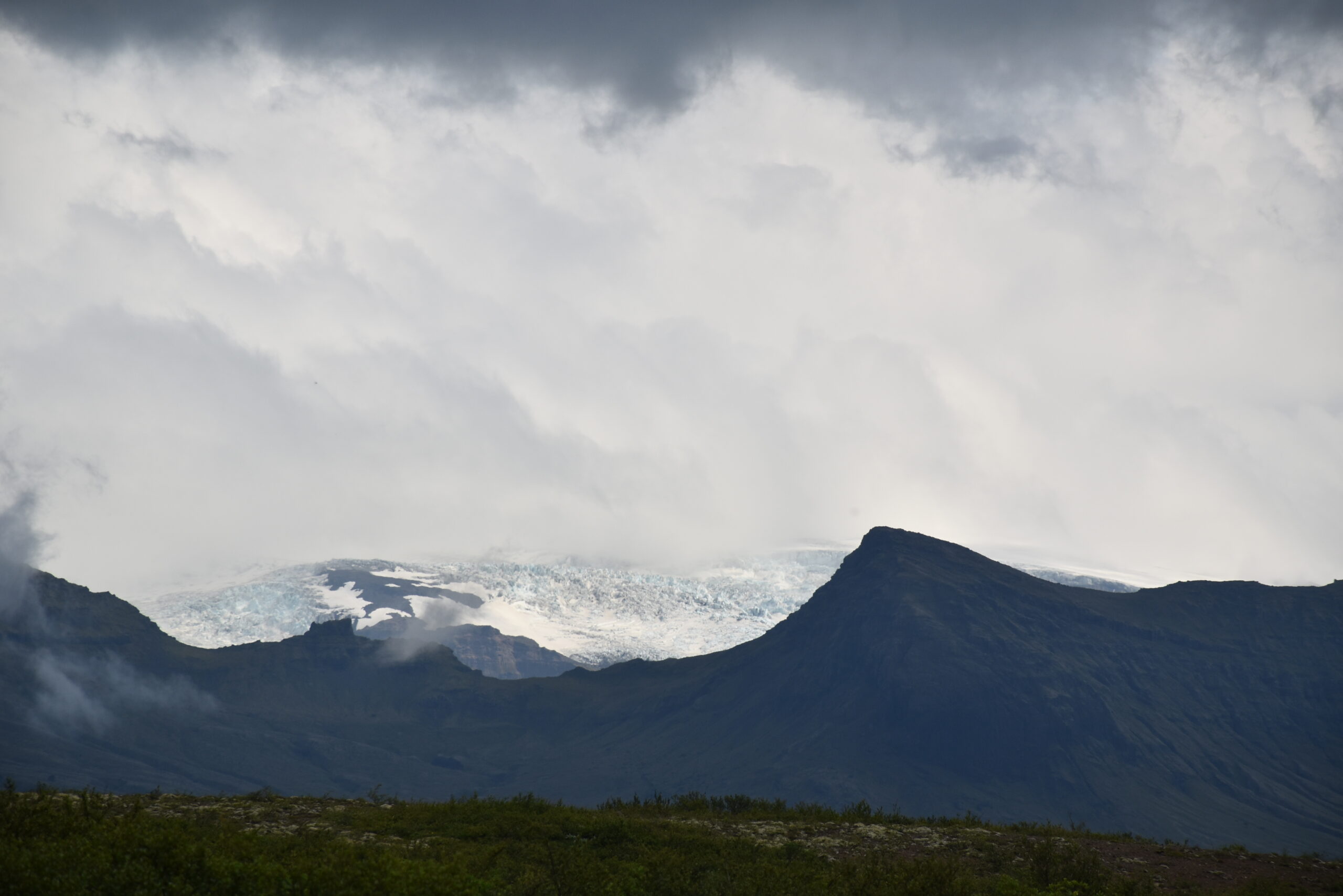La vista sul ghiacciaio Skaftafellsjökull