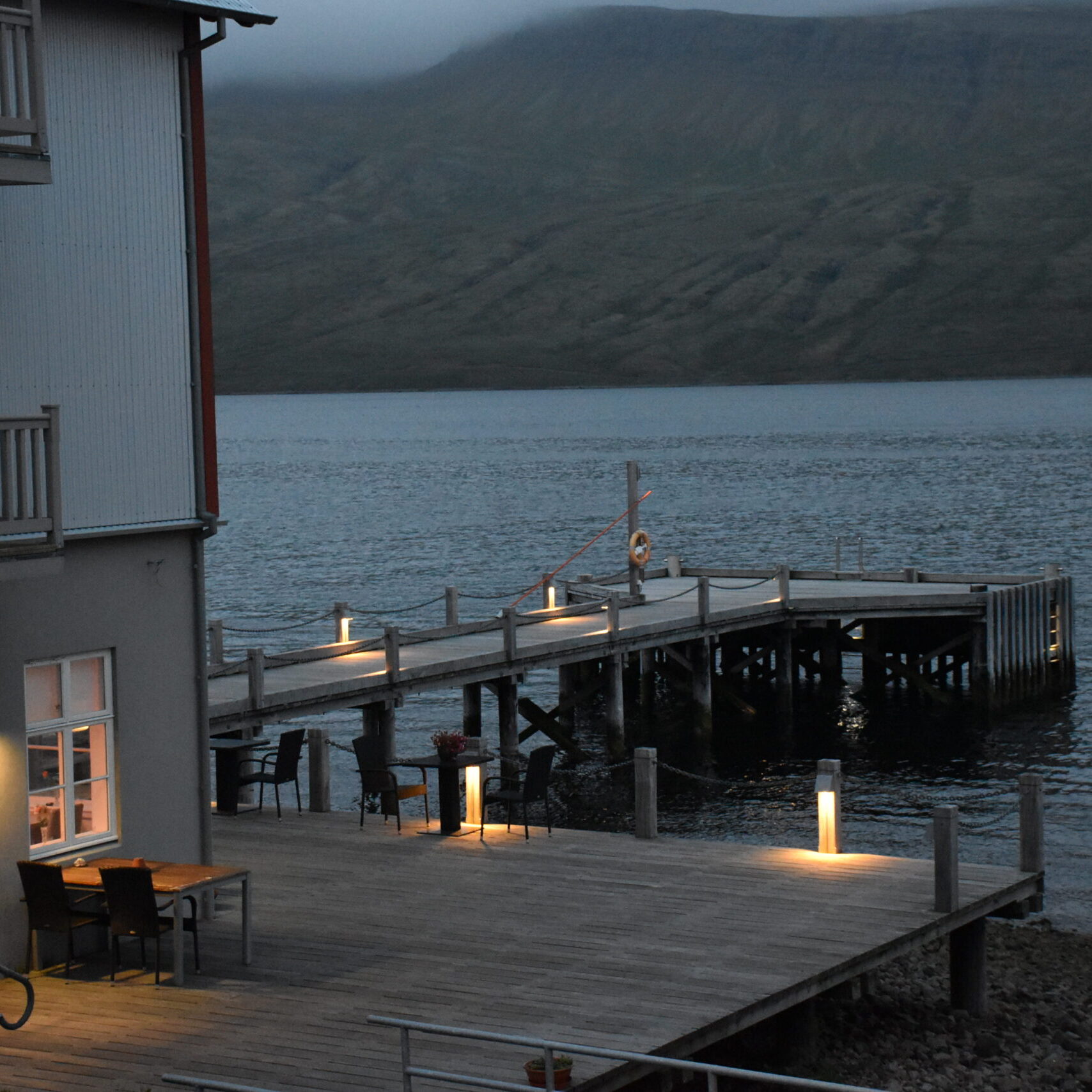 Islanda_15 - Fáskrúðsfjörður 67 Il pontile del Fosshotel Eastfjords