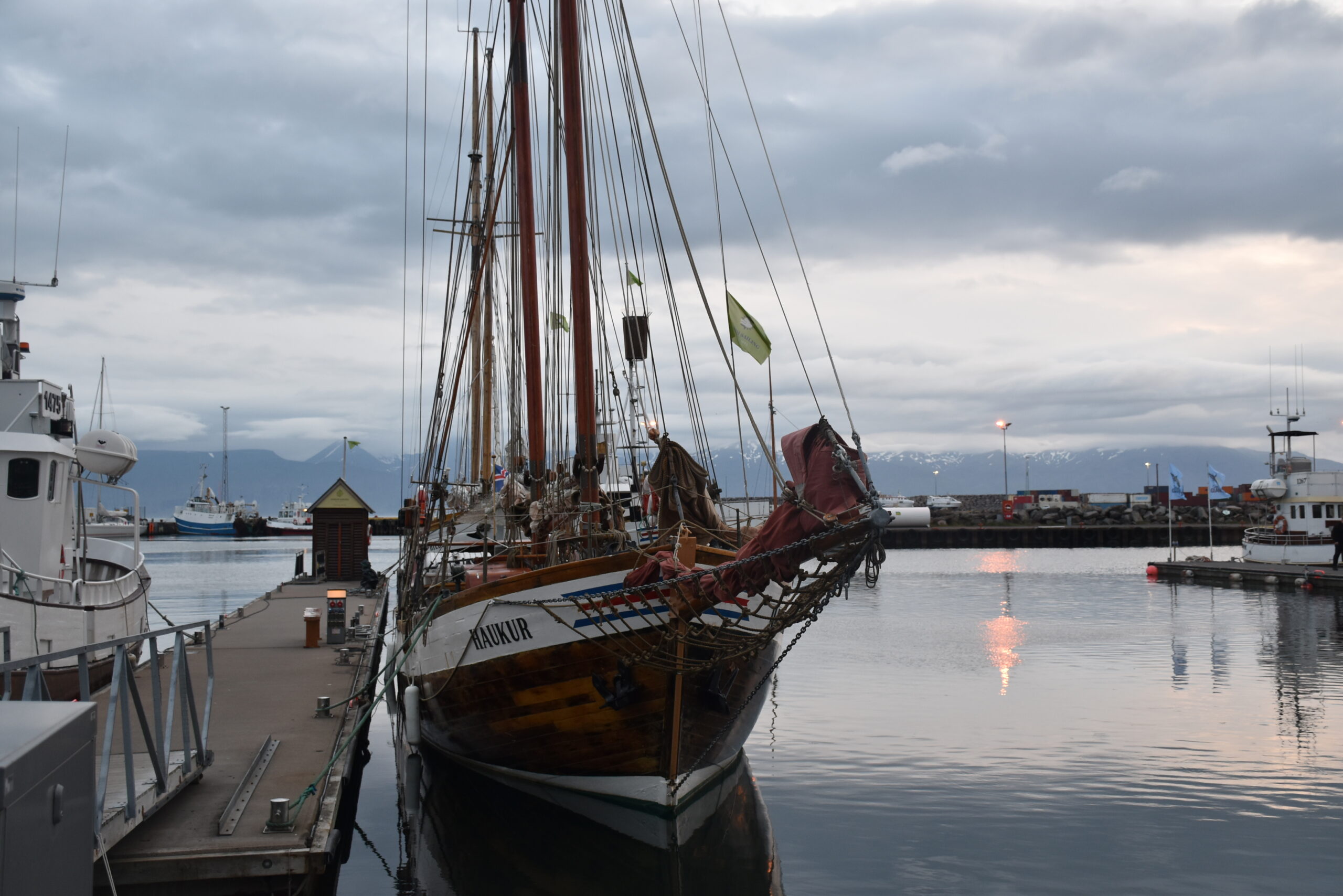 Scorci del porto di Husavic