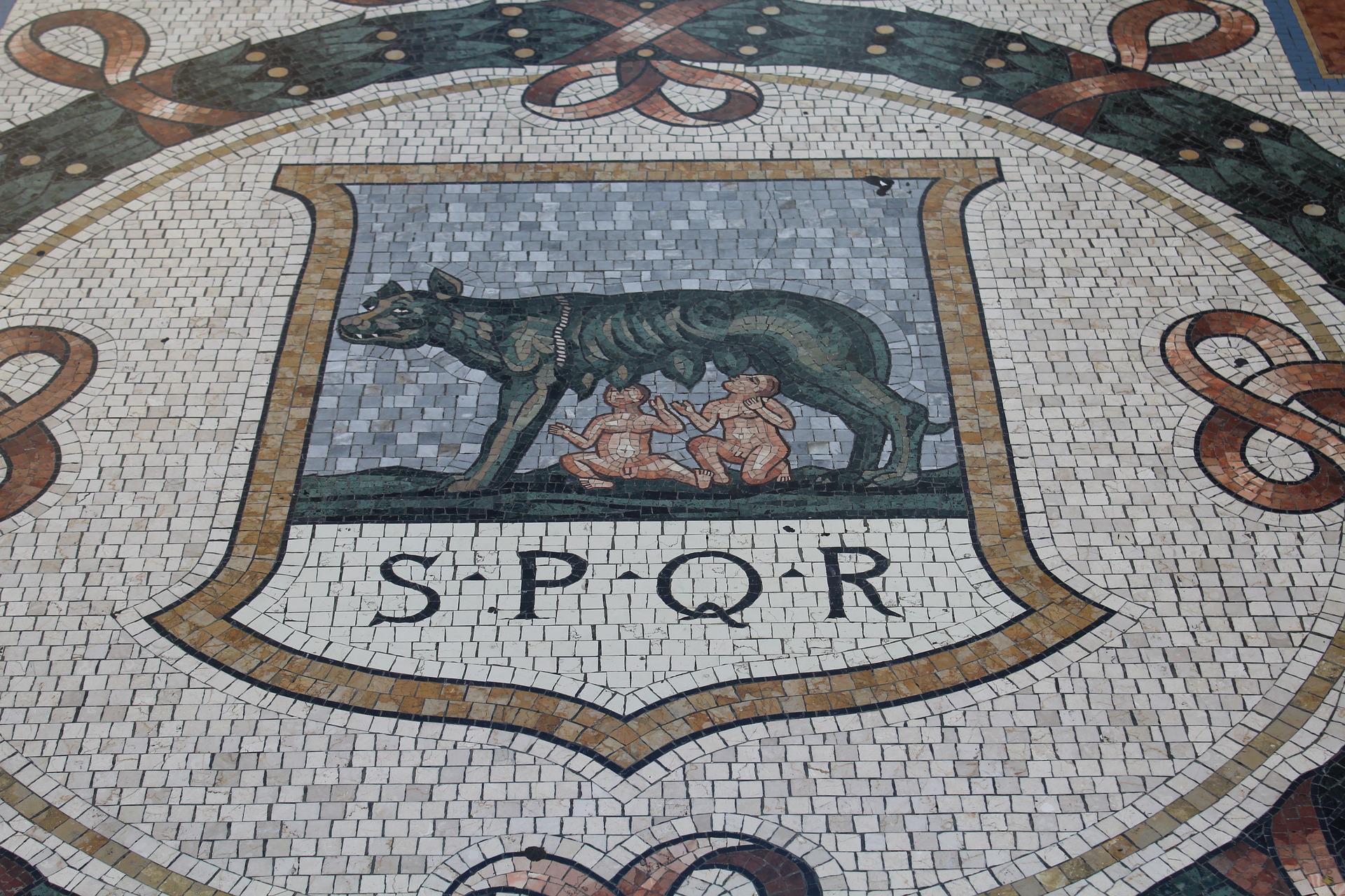 Roma_mosaic-2257665_1920 La lupa e i gemelli