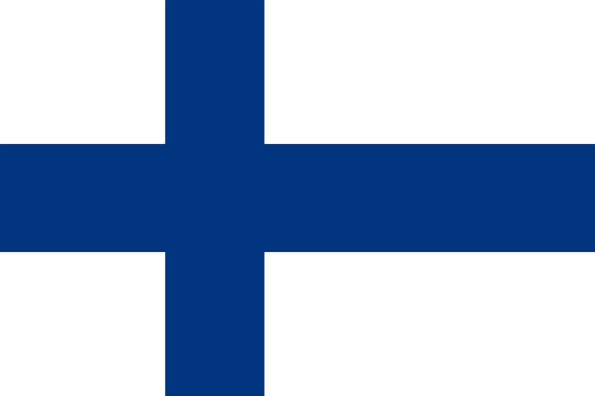 La bandiera della Finlandia