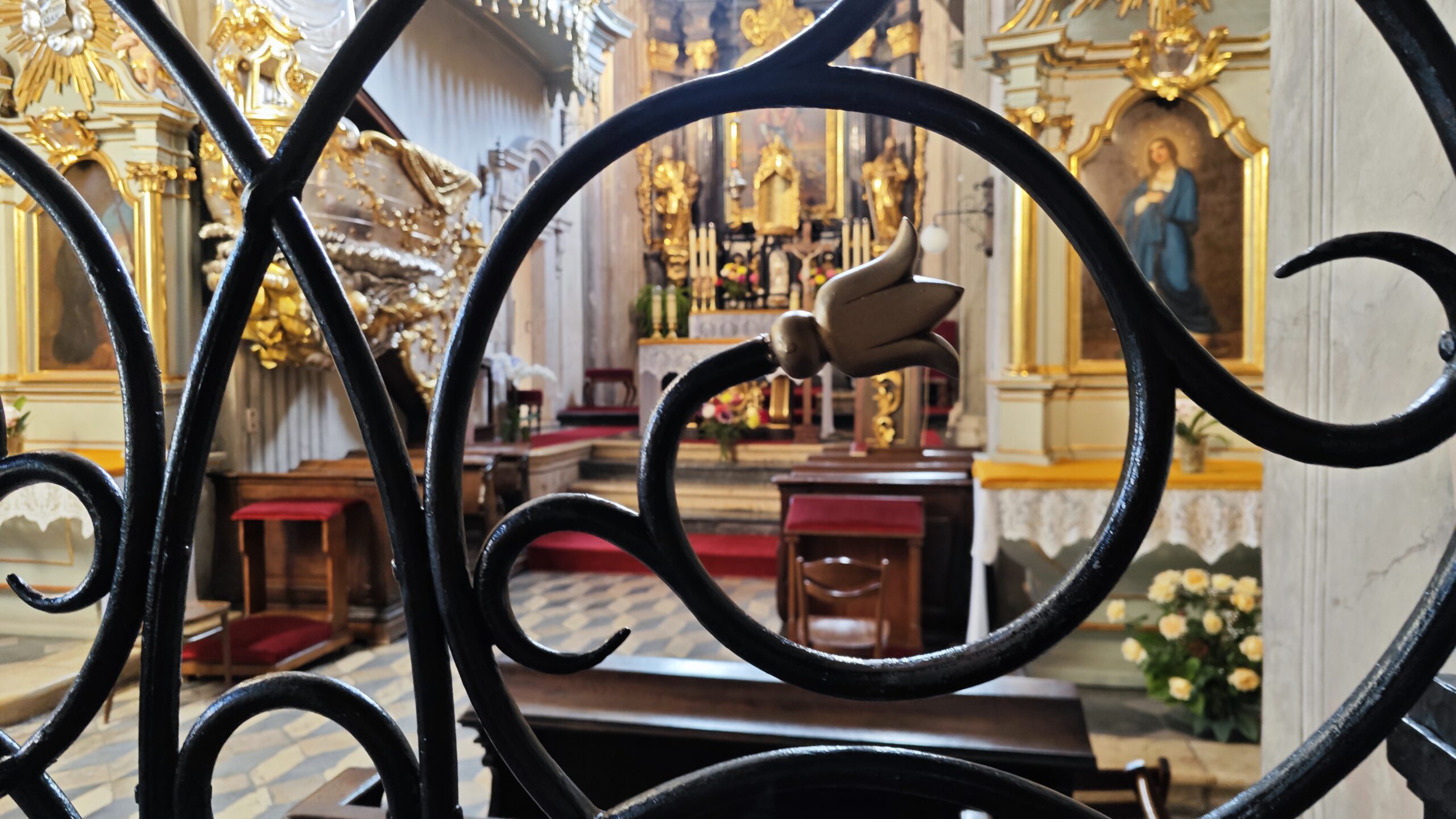 Cracovia_08 - Sant Andrea 12 Scorcio di interni della chiesa di Sant'Andrea