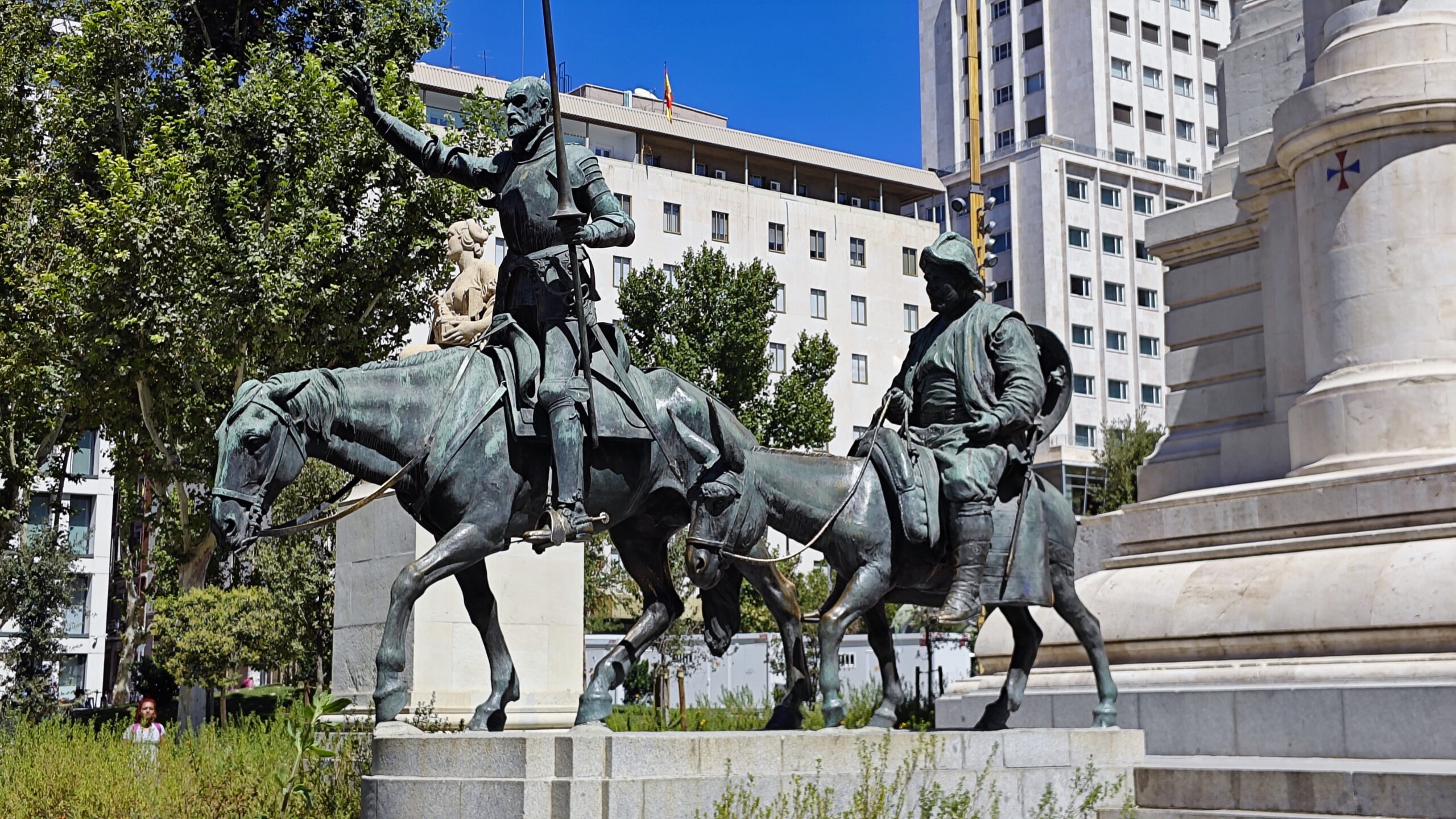 Le statue in bronzo di Don Chisciotte e Sancho Panza