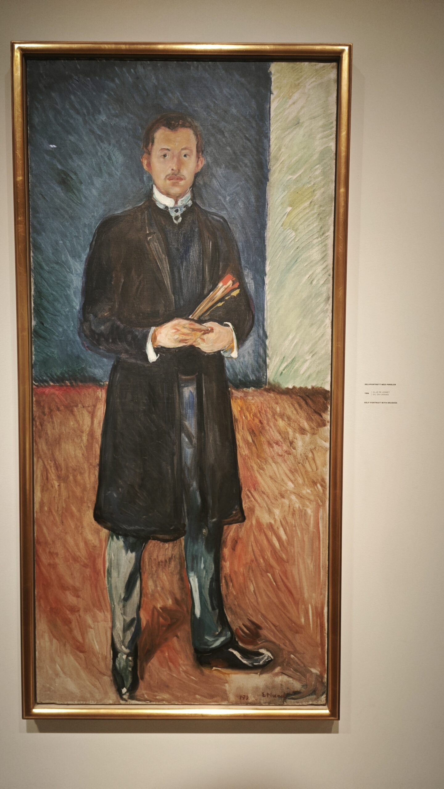 Norvegia_40 - Museo Munch 22 Autoritratto con pennelli - 1904