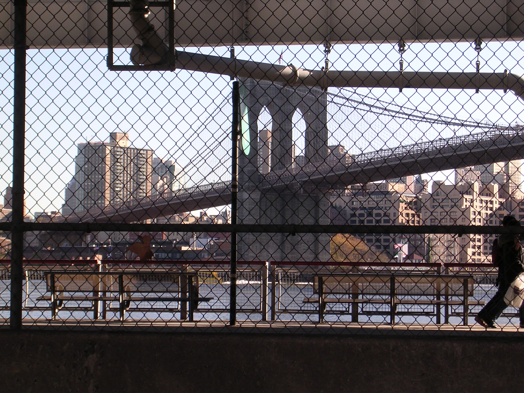 Il ponte di Brooklyn da una prospettiva particolare
