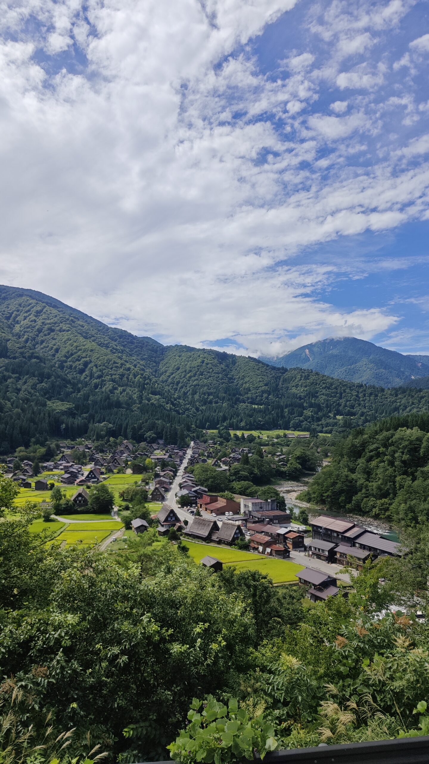 Il villaggio visto dal punto panoramico